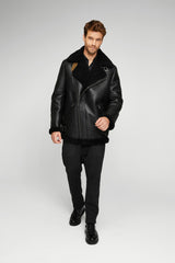 VSP - Rico - Black Shearling Coat