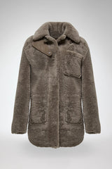 VSP - Gracie - Stone Shearling Coat