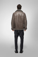 VSP - Charlie - Warm Grey Shearling Coat