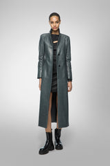 VSP - Laurence - Indigo Leather Coat
