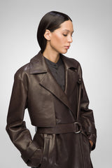 VSP - Isabelle - Brown Leather Coat