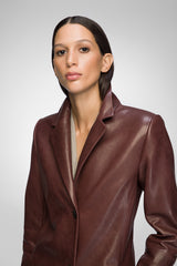 VSP - Laurence - Cherry Leather Coat