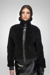 VSP - Elise - Black Shearling Jacket