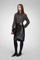 VSP - Mira - Black Leather Skirt