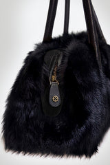 Virginia - Schwarze Ledertasche