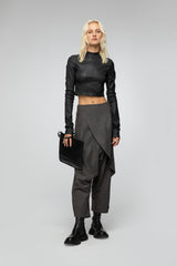 VSP - Agata - Black Leather Blouse