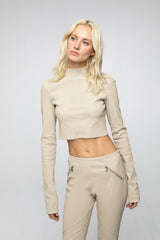 VSP - Cream Leather Pant