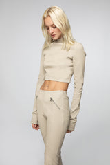 VSP - Cream Leather Pant