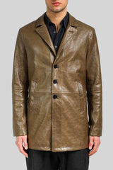 VSP - Bruno - Brown Tobacco Leather Coat