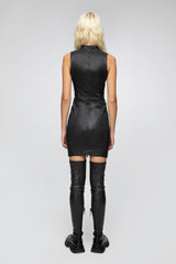 VSP - Eloise - Black Leather Dress