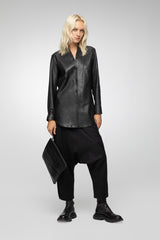 VSP - Viola - Black Leather Shirt