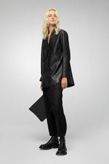 VSP - Viola - Black Leather Shirt