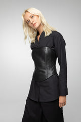 VSP - Iana - Black Leather Top