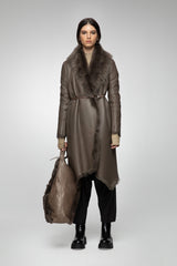 VSP - Venessa - Nude Shearling Coat