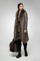 VSP - Venessa - Nude Shearling Coat