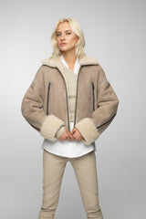 VSP - Paola - Beige Shearling Jacket