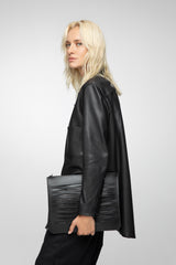 VSP - Viola - Black Leather Shirt