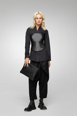 VSP - Iana - Black Leather Top