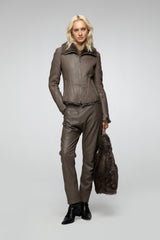 VSP - Raquel - Nude Shearling Jacket