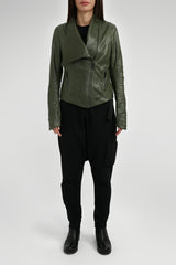 VSP - Alba - Green Leather Jacket