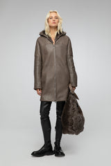 VSP - Nude Shearling Coat