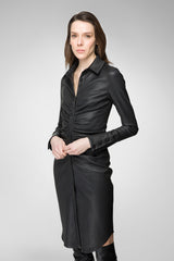 VSP - Emily - Black Leather Dress