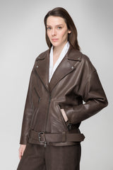 VSP - Cloudy Brown Leather Jacket