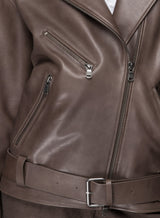 VSP - Cloudy Brown Leather Jacket