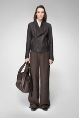 VSP - Alba - Brown Bitter Leather Jacket