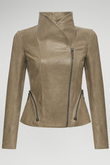 VSP - Claire - Beige Leather Jacket
