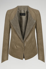 VSP - Ivy - Beige Leather Jacket