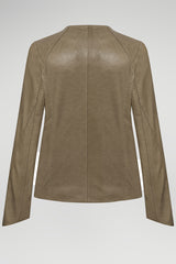 VSP - Ivy - Beige Leather Jacket