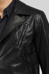 VSP - Damien - Black Leather Jacket