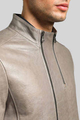 VSP - Theo - Grey Leather Jacket