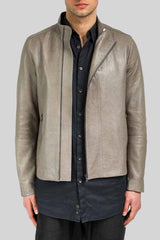 VSP - Theo - Grey Leather Jacket