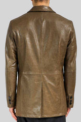 VSP - Bruno - Brown Tobacco Leather Coat