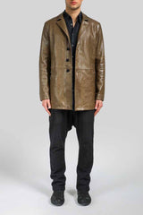 VSP - Bruno - Brown Tobacco Leather Coat