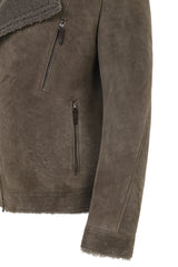 V S P - Grey Stone Shearling Jacket