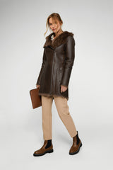 VSP - Brown Tobacco Shearling Coat