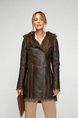 VSP - Brown Tobacco Shearling Coat