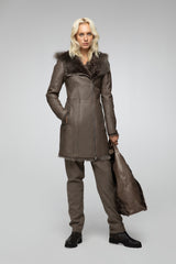VSP - Nude Shearling Coat