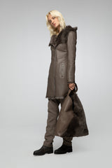 VSP - Nude Shearling Coat