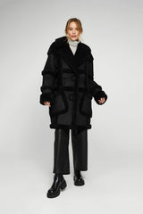 VSP - Melody - Black Shearling Coat