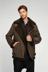 VSP - Brown Tobacco Shearling Coat