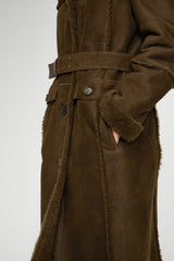 VSP - Brown Tobacco Shearling Coat