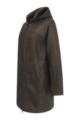 VSP - Josephine - Brown Anthracite Shearling Coat