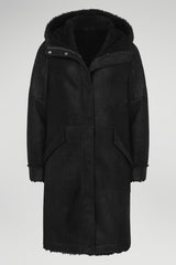 VSP - Adelyn - Black Shearling Coat