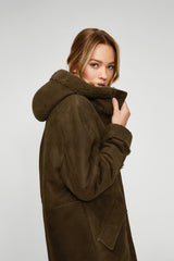 VSP - Adelyn - Brown Tobacco Shearling Coat