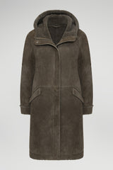 VSP - Adelyn - Grey Stone Shearling Coat