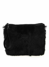 VSP - Black Shearling Clutch
